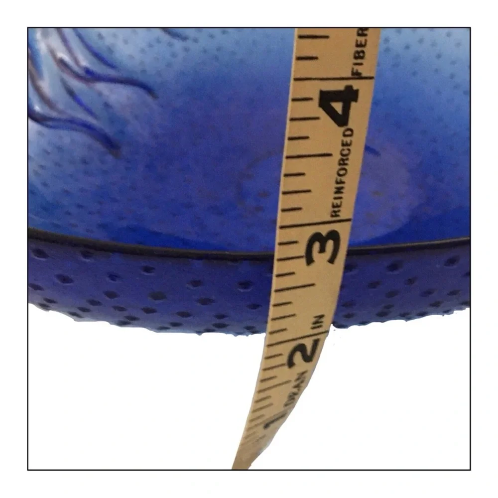 Vintage Strawberry Hobnob Glass Bowl in Cobalt Blue